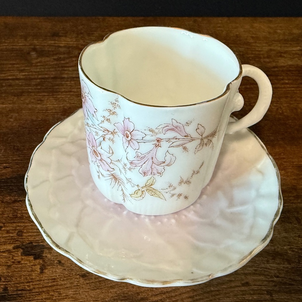 Floral Espresso Cup and Saucer - Picture 4 of 14